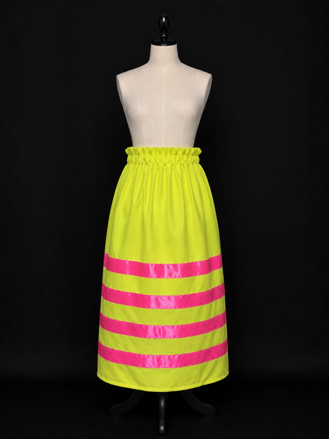 Neon Barbie Ribbon Skirt