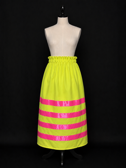 Neon Barbie Ribbon Skirt
