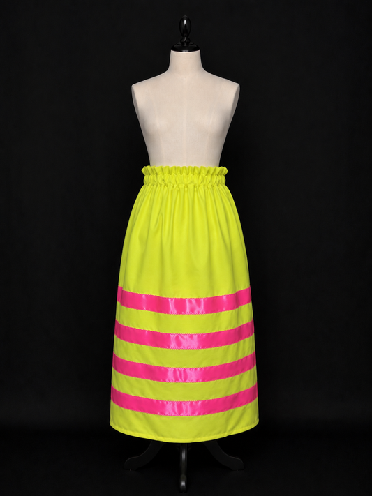 Neon Barbie Ribbon Skirt