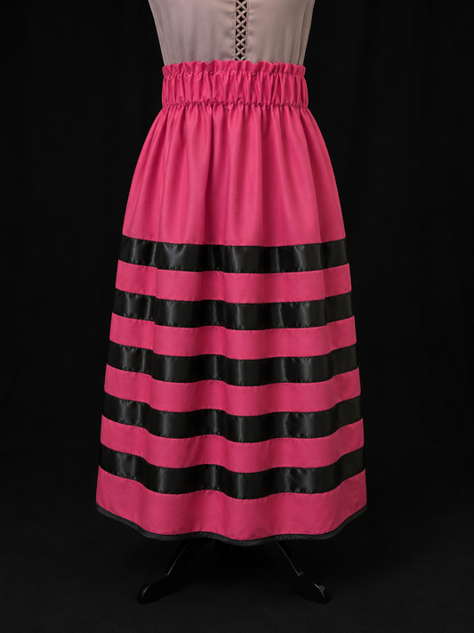 Wild Pink Ribbon Skirt - Plus