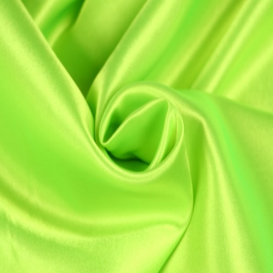 Solid Satin Fabric- 35-1005-LIME