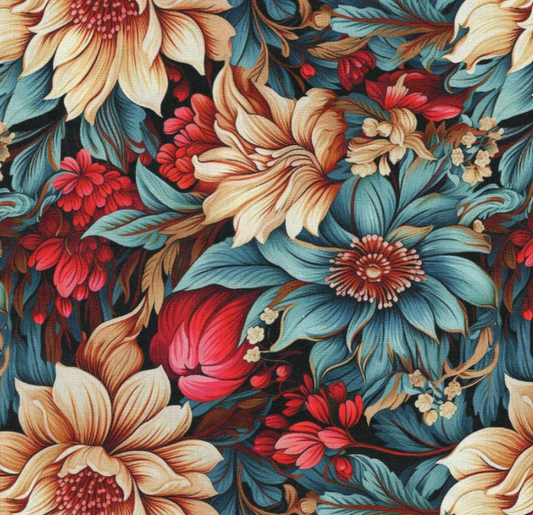 Large Florals Printed Cotton- 31-1000-0004