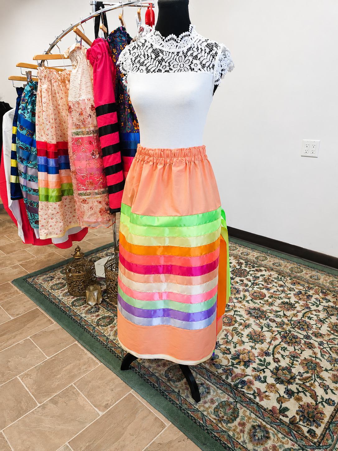 Candy Skies Ribbon Skirt